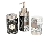 Present Time - Set de salle de bain Muurbloem Porcelaine noire