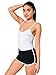 American Apparel Women's Interlock Running Short Size M Black/White