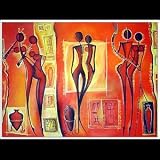 CraftNetwork - Bali Art - African Tunage Painting