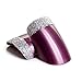 False Nails Bling Art French Fake Purple 4 Joy Squoval 24 Acrylic Medium Tips