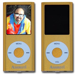 GENUINE OEM ASHROTI 4GB Mp3/Mp4 Player 1.8 LCD GOLD Multi-Function All in One Movie Player - MP3 Player - Games - FM Radio - Text Reader - Telephone Book - Voice Record - Picture Viewer