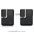 Elago Dual USB Power Adapter+ for iPhone, iPod, MP3 players, Cellular-phones, PDA's, PSP, Digital Camera and more