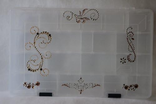 Twist Banz Loom Complete Personalized Collection Case-Gold/clear sparkles/leopard letters