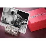 Two Love Birds Pewter Photo Stand