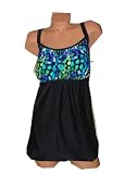 Delta Burke Swimwear PLUS Swimsuit Blue