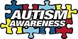 Autism Awareness Puzzle Piece Magnet, Dimensions 4" x 8"