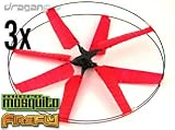 3 Main Rotor Sets (3 Upper + 3 Lower Rotor Blades) For FireFly & Micro Mosquito RC Helicopters