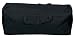 18"x6"x7 BLACK CANVAS DUFFLE BAG