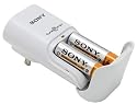 Sony BCG-34HTD2K Compact Battery Charger w/2 AA Cycle Energy Ni-MH Rechargeable Batteries