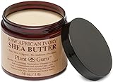 SHEA BUTTER - Plant Guru Premium Raw Unrefined Organic Ivory African Shea Butter - Grade A - Natural Skin Care, Hair Care and Body Butters - Rich in Vitamins A & E - Use on Acne, Eczema, Stretch Marks, Rashes - Essential Ingredient for DIY Body Butters, Lotions, Soaps and Other Natural Skincare Recipes - 1LB (16oz)