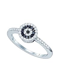 0.30CTW BLACK DIAMOND FASHION RING