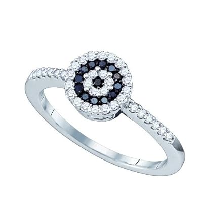 Cheap Girls Jewelry 0.30CTW BLACK DIAMOND FASHION RING For Sale