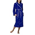 Nick & Nora&reg; Womens Fleece Robe - Starry Night Navy