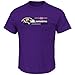 NFL Baltimore Ravens Men's Critical Victory VII Short Sleeve Tee, Dark Purple, Large