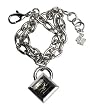 Roca Wear Double Chain Watch - RW4001 - Women's Stainless Steel Chain Dangle Black