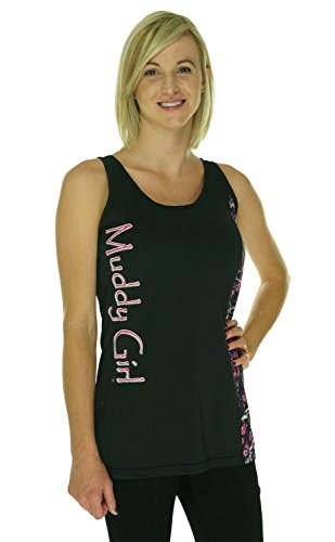 Moon Shine Attitude Attire Muddy Girl Camo Edge Tank Top