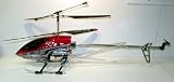 XXL RC Hubschrauber Sky King 92 cm in den Farben Blau ,Rot und Silber mit original signierter Landeplattform von Prof Colani