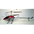 XXL RC Hubschrauber Sky King 92 cm in den Farben Blau ,Rot und Silber mit original signierter Landeplattform von Prof Colani