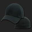 BLACK BASEBALL FLEX FIT FITTED CAP HAT