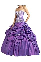 Floor Length Applique  Taffeta Sweetheart Quinceanera Dress  With Ruffles