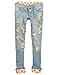 Women's Classical Vintage Side Bow Cutout Ripped Denim Jeans Leggings Trousers