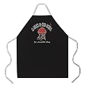 A Man and His Grill Men's Apron, Black