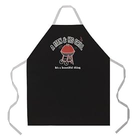 Click here to buy A Man and His Grill Apron - Black.