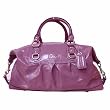 Authentic Coach Patent Leather Large Ashley Satchel Tote Bag 15454 Dark Plum