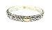 Second Glance Designs Two-Tone Swirls and Hearts Stretch Link Bracelet