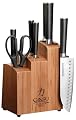 Ginsu 7108 Chikara 8-Piece Stainless-Steel Knife Set with Bamboo Block