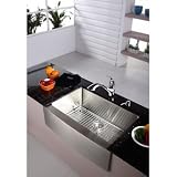 Kraus KHF200-30-KPF2210-KSD30CH Farmhouse 30 Kitchen Sink with Faucet and Soap Dispenser Soap Dispenser Finish: Chrome