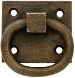 Shutter Accessories. Solid Bronze Ring Pull With Weathered Antique Finish
