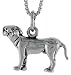 Sterling Silver Anatolian Shepherd Dog Pendant, 11/16" (18mm) wide
