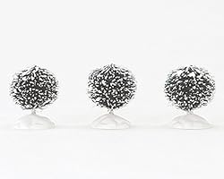 Lemax Christmas Village 1.5" Round Bristle Pine Trees 3-Piece Set #14006