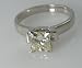 Princess Cut Diamond Engagement Ring (1.33 Ct K-VS2) EGL White Gold