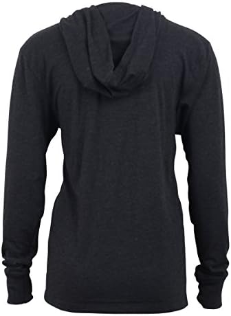 Jumpbox Fitness (small logo) - Black - Long Sleeve Triblend Hoody