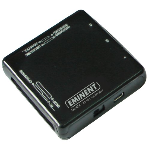 Eminent EM1058 61-in-1-USB 2.0 Kartenleser mit 3 x USB-Hub schwarz Preisvergleich