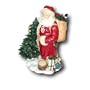 University of Oklahoma Norman OU Sooners - Holiday Christmas Winter Statue Decoration - Santa Claus with tree & bag of toys