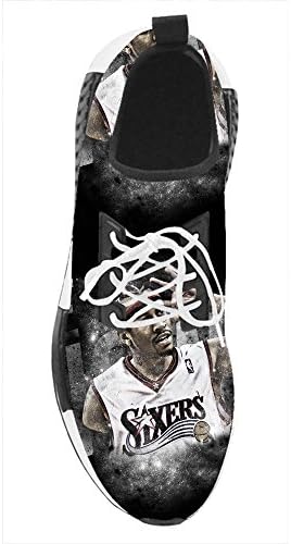 LeonBin Custom Fashion Men's Allen Iverson Running Shoes Flat