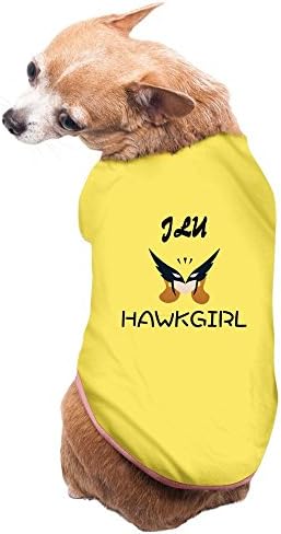 Funny Graphic JLU Girl Cartoon Face Pet Dog Clothes S Yellow