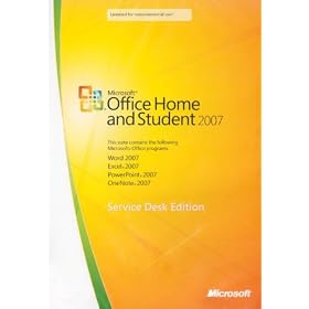 Microsoft Office 2007 Home and Student Edition for Bundle Offers, 3-User Licence (Service Desk Edition) (PC)