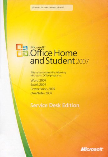 Microsoft Office 2007 Home and Student Edition for Bundle Offers, 3-User Licence (Service Desk Edition) (PC)