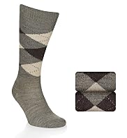 2 Pairs of Wool Blend Argyle Socks