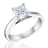 REEDS Radiant Diamond Solitaire Ring 1ct