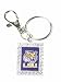 Licensed LSU Tigers Keychain with Rhinestones Fashion Jewelry