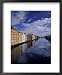 Historic Warehouses in Morning, Trondheim, Norway Framed Art Poster Print by Walter Bibikow, 18x22