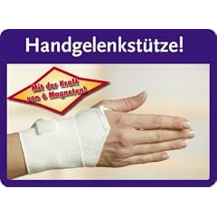 Handgelenk BANDAGE HANDST�TZE HANDBANDAGE mit 6 Magnete "weiss"
