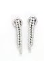 Diamond Earrings Fine Earrings 2.0k G.V.V.S Brilliant Diamonds on 18k White Gold Damiani Style Design Earrings Matching Necklace Available Made in Italy