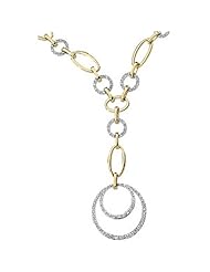 14K Two-Tone Gold Diamond Necklace - 0.67 Ct. -- LIFETIME WARRANTY
