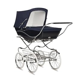 Silver Cross Kensington Carriage In Navy/White